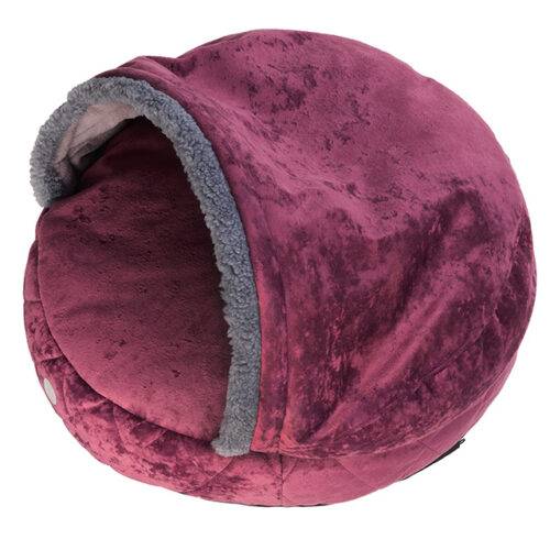 Будиночок-норка від Harley and Cho для котів і собак (вишневий)