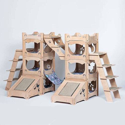 Комплекс із 8 модулів зі сходинками-дряпками і дряпками під нахилом