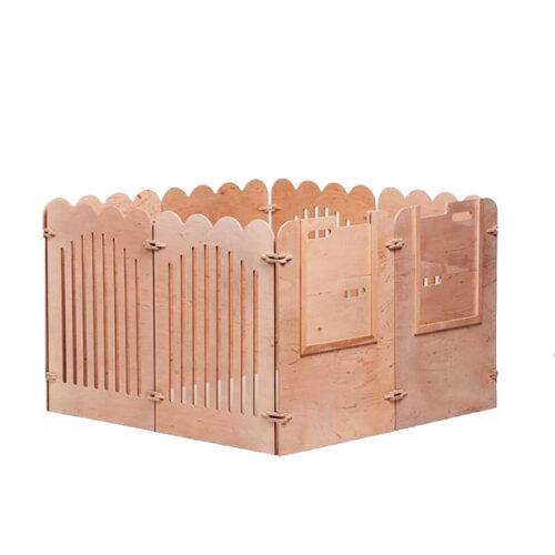 Ясла-трансформер 100*100 см древесного кольору