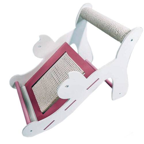 Angled scratching post for kittens and small cats