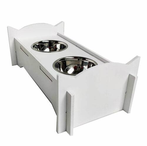 Годівниця з котячими вушками біла