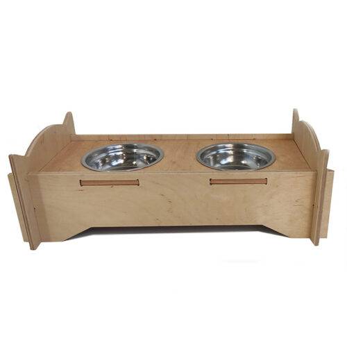 Годівниця з котячими вушками натурального кольору