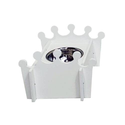 Годівниця в формі корони біла