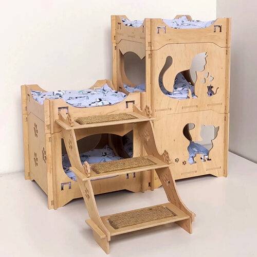 Комплекс на 3 рівні зі сходинками-дряпками