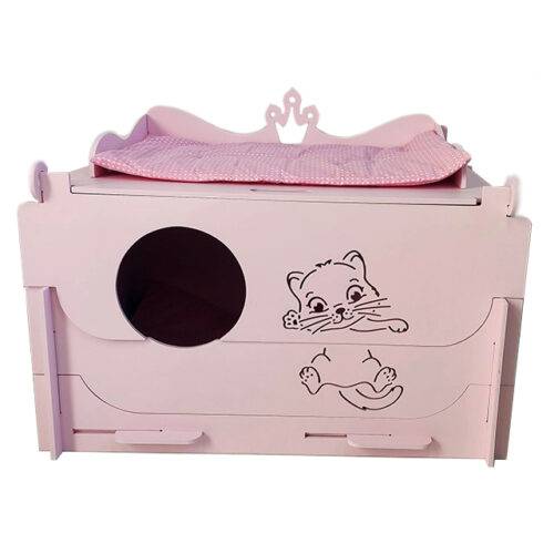 Бокс рожевий фарбований