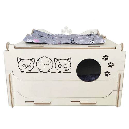 Бокс білий фарбований із назвою вашого розплідника