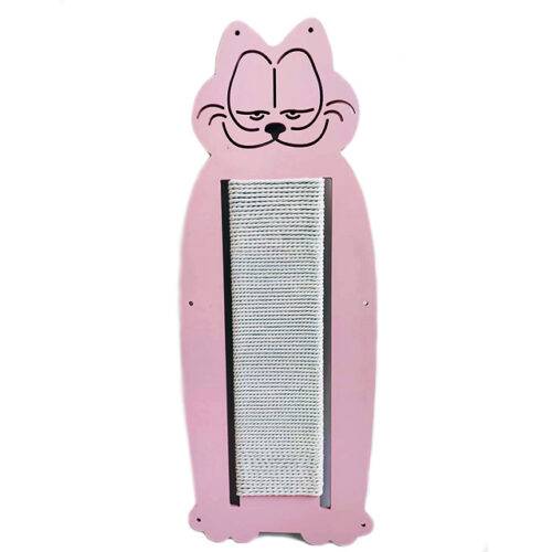 Vertical wall scratcher in pink, 93 cm high