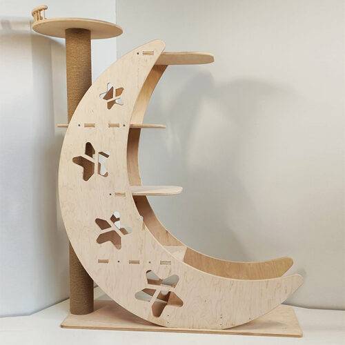 Moon with Sleeping Shelves and Scratching Post