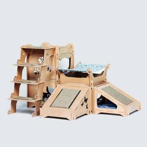 Міні-комплекс з 3 модулів зі сходинками і дряпками