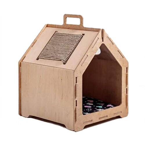 Будиночок для котів із дряпкою