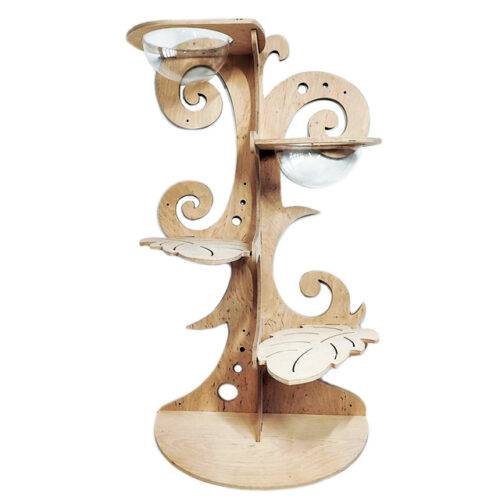 Дерево для котів натурального кольору на стіну