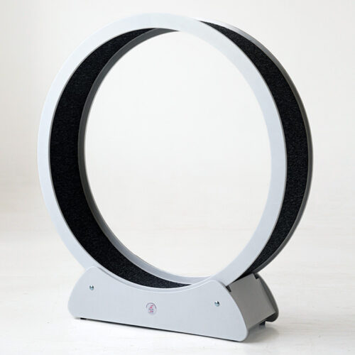 The Cat Running Wheel White and Dark Grey (Choose the Size)