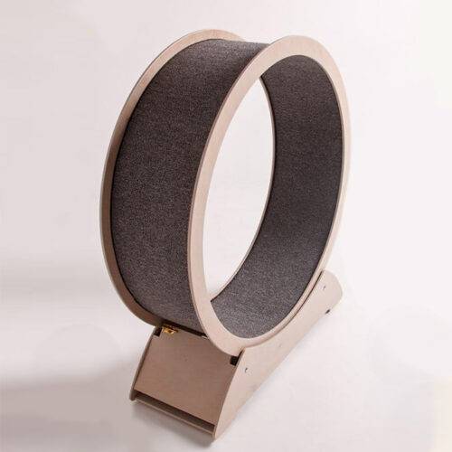 Exercise Cat Wheel Beige with Gray (Choose the Size)