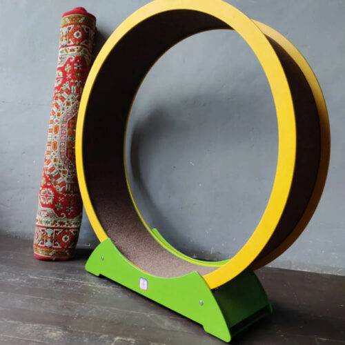Cat Treadmill Green and Yellow (Choose the Size)