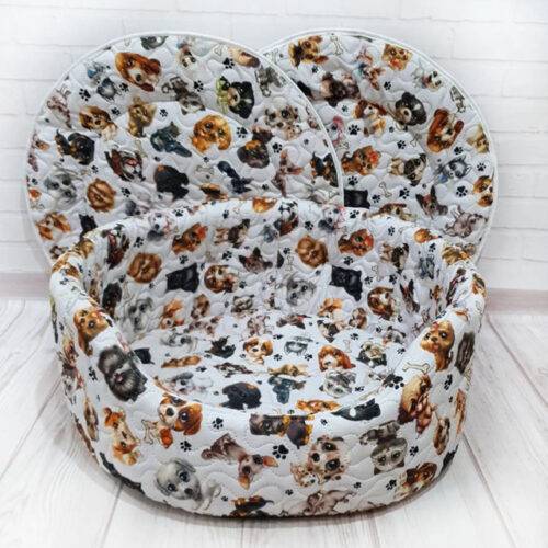 Bed with heating pocket with replaceable pillows