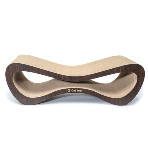 Scratching post made of corrugated board oak