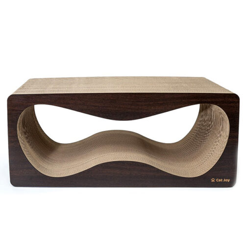 Large scratching board made of corrugated cardboard oak