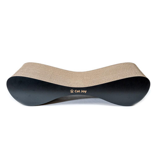 Butterfly-shaped corrugated cardboard scratching board black