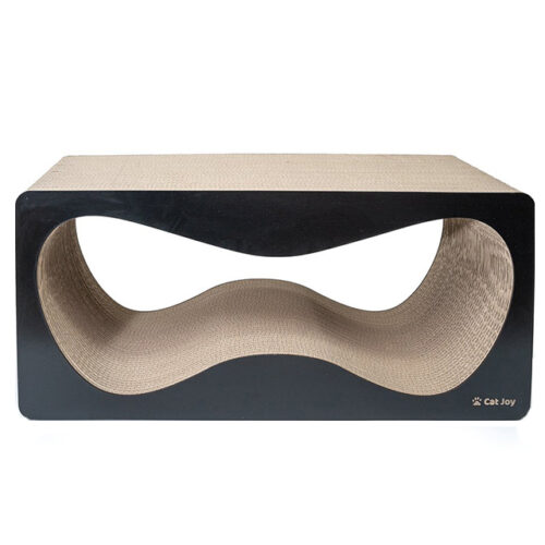 Large wenge cardboard scratcher and bed