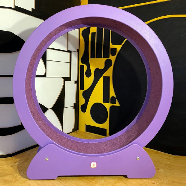 клесо для кошки фиолетове