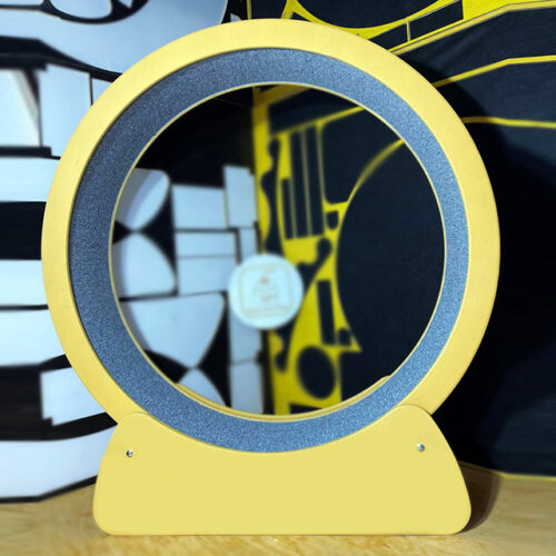 Беговое колесо для кота желтое диаметром 130-150 см для веса до 100 кг + подарок