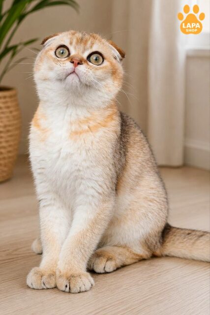 чорний золотий скотіш-фолд